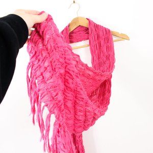 *Pink Rouched Scarf